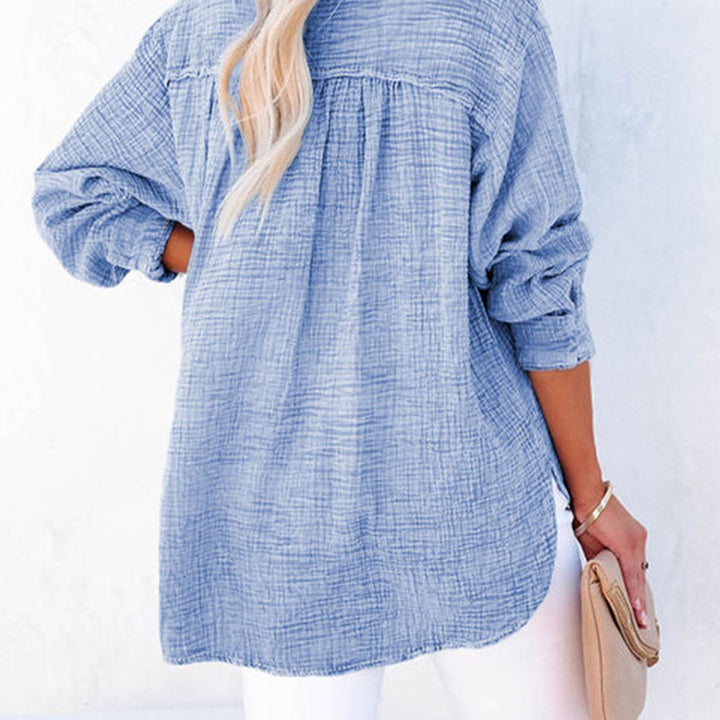 Buttoned Long Sleeve Blouse
